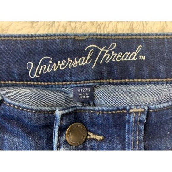 Universal Thread Size 4 27R Women Jeans Mid Rise Skinny Ankle Stretch D… - Picture 2 of 3